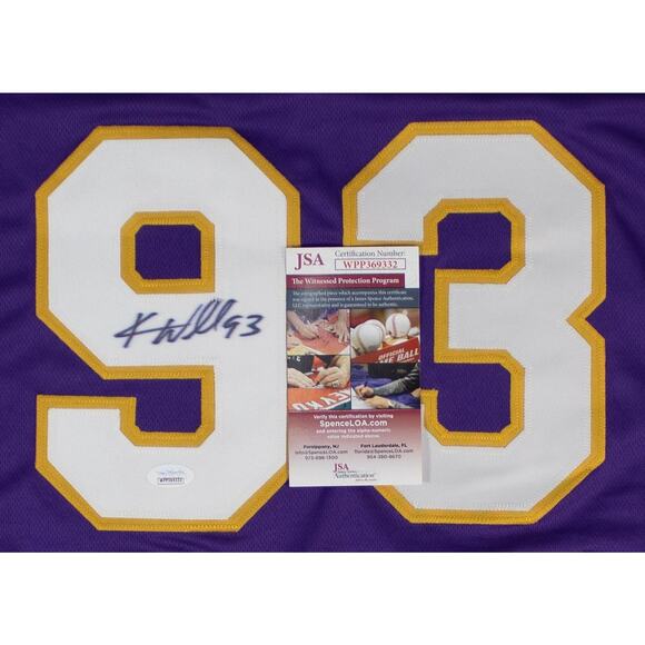Williams Wall Vikings #93 #94 Kevin Williams Signed Jersey JSA COA XL Purple - Picture 12 of 16